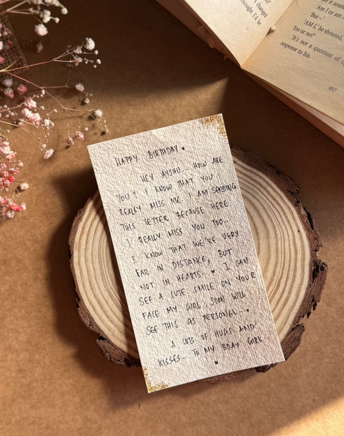 Budget friendly personalized love letter gift
